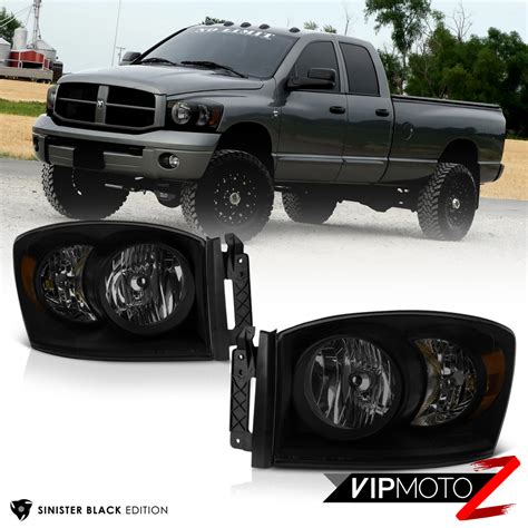 2006 2009 Dodge Ram 1500 Sinister Black 06 08 Ram 2500 3500