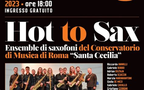 HOT TO SAX Domenica 26 Novembre 2023 Museo Del Saxofono