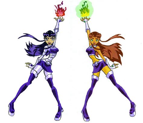 Starfire And Blackfire By Veemonlover14 On Deviantart