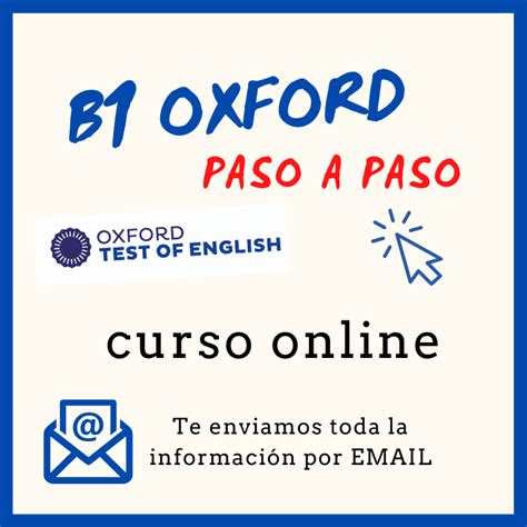 Curso De Inglés B1 Online Oxford Y Cambridge Pet Inglessa