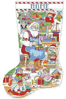 Kooler Design Studio Santa S Workshop Stocking Pdf