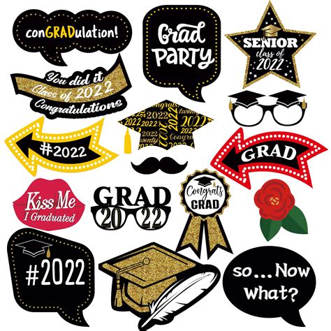 Free Printable Graduation Photo Booth Props 2022 Printable Templates