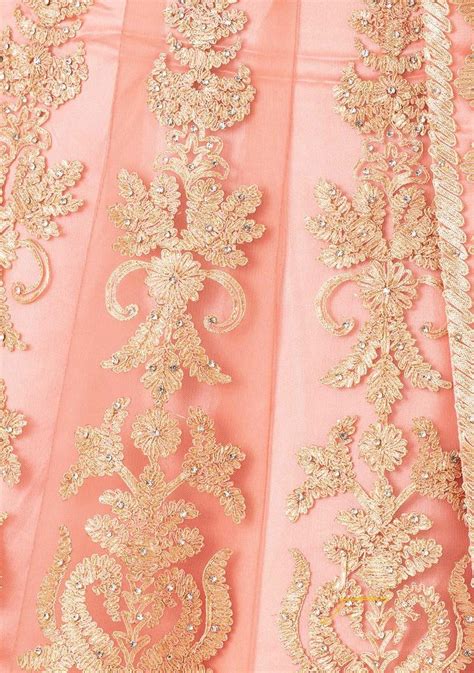 Buy Women Peach Gota Patti Embroidered Mesh Lehenga Set With