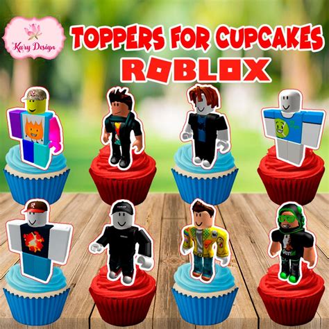 Free Printable Roblox Cupcake Toppers