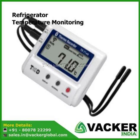 Lcd Refrigerator Temperature Monitoring Data Logger With Alerts For