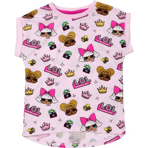 Lol Surprise Girls Printed Tee Pink Big W Girls Jumpers Girls