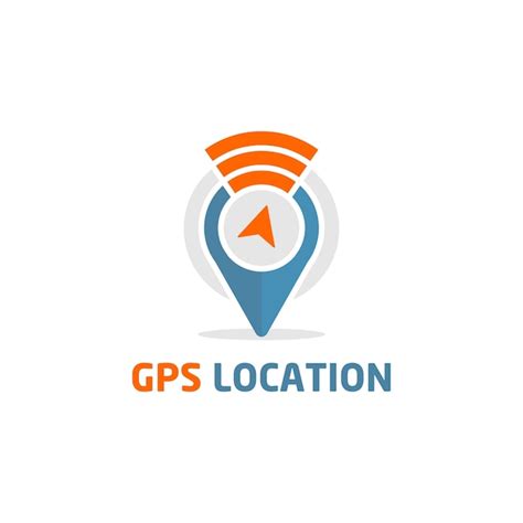 Design De Logotipo Gps Vetor Premium