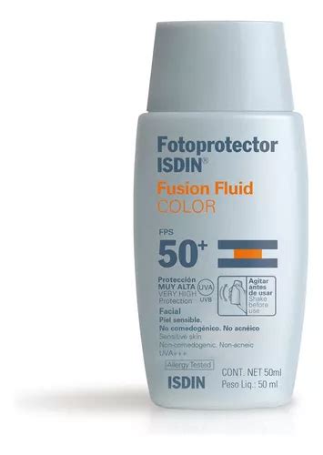 Protector solar Isdin Color Fusion Fluid 50FPS en fluído 50mL