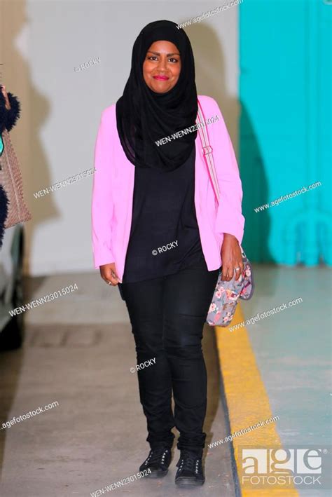 Nadiya Hussain Outside Itv Studios Featuring Nadiya Hussain Where