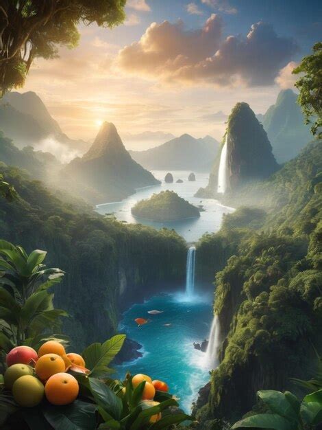 Premium Photo | Waterfall in jungle