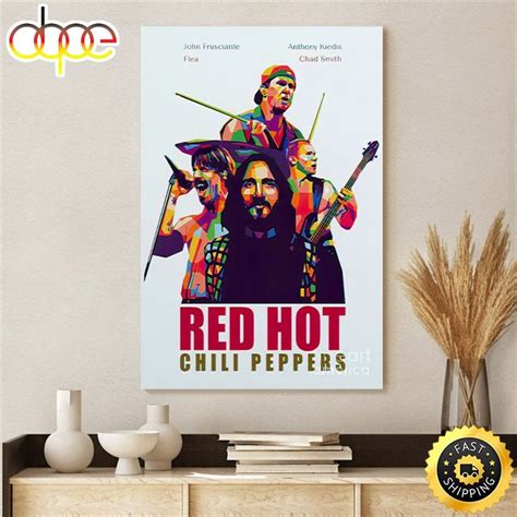 Red Hot Chili Peppers 2023 Tour Poster Canvas in 2023 | Red hot chili ...