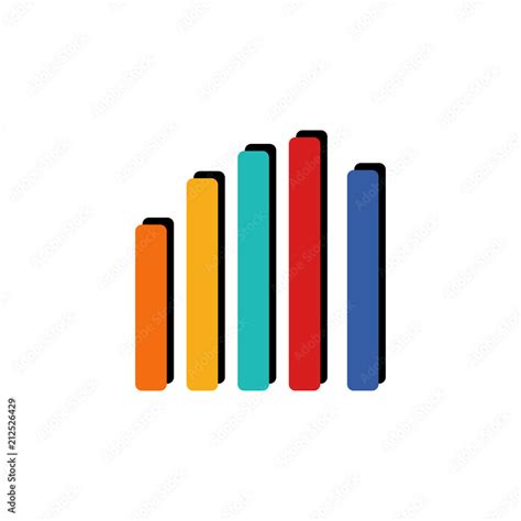 colored infographic column chart illustration element  business