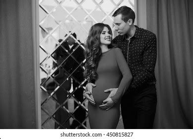 Happy Couple Waiting Babe Pretty Pregnant Stock Photo 450815827 Shutterstock