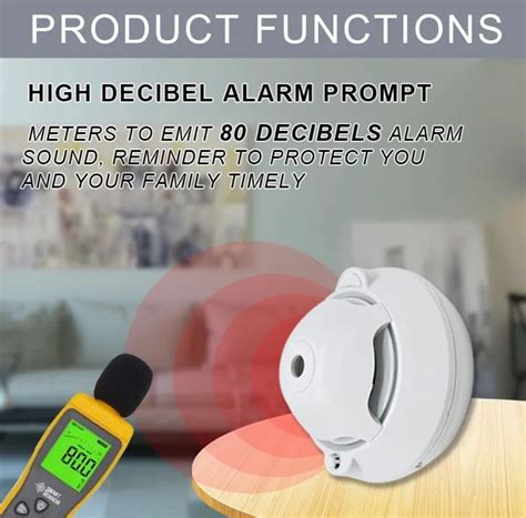 Daytech Smoke Detector Fire Alarm Battery Operated For Years Life