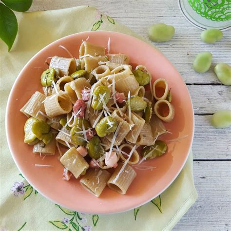 Pasta Fave Pancetta E Pecorino Primo Piatto Primaverile