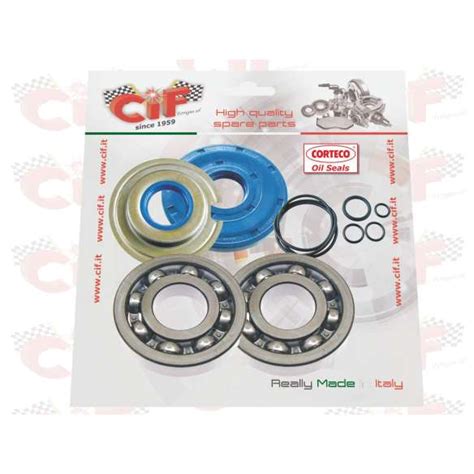 KIT REVISIONE ALBERO MOTORE CON PARAOLI CORTECO VESPA 125 150 SPRINT