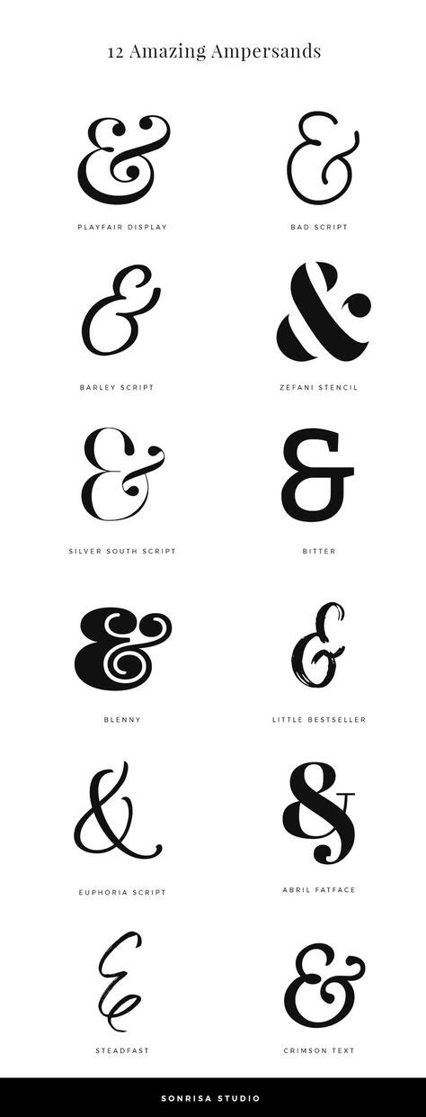 Top 10 ampersand art ideas and inspiration