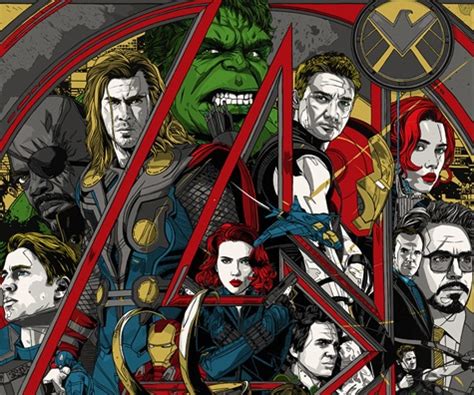 tyler stout mondo poster   avengers arrives  reel bits