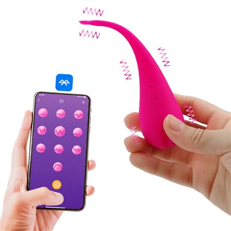 Women 10 Frequency Silicone Vibrator App Bluetooth Wireless Remote