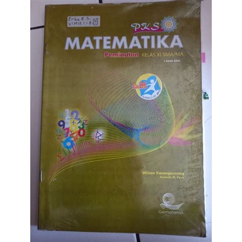 Jual Buku Pks Matematika Peminatan Kelas Xi Sma Ma Penerbit Gematama