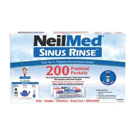 Neilmed Sinus Rinse Kit 200 Premixed Packets Deliver Grocery Online