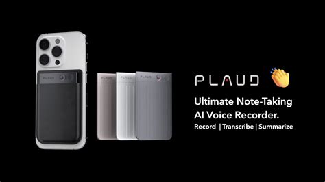 Introducing Plaud Note Chatgpt Empowered Ai Voice Recorder Youtube