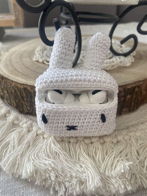 French Crochet Tutorial Airpods Pro Miffy Case Etsy In Crochet