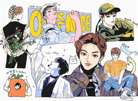 96 Junhui Exo Fan Art Art Reference Cute Drawings