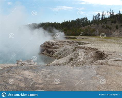 Geysers of Yellowstone National Park Stock Photo - Image of captured ...