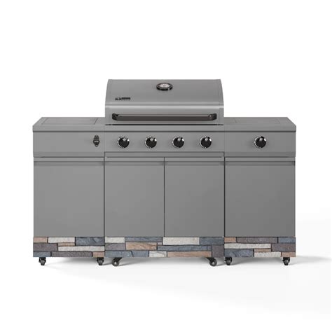 Tytus Gunmetal Gray 5 Burner Liquid Propane And Natural Gas Grill With