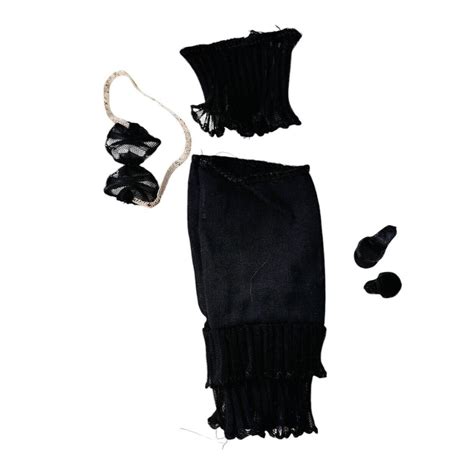 Vintage Barbie Black Lingerie Fashion Pak Outfit RARE Mattel Etsy