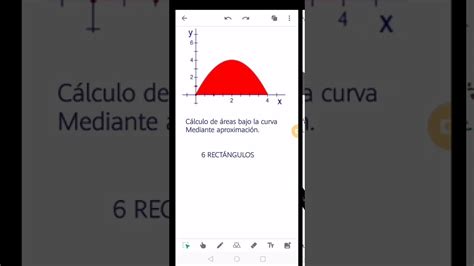 Cálculo De áreas Bajo La Curva Mediante Aproximación N 6 6 RectÁngulos Youtube