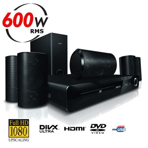 PHILIPS HTS 3520 Home Cinéma 5 1 DVD HDMI Achat Vente ensemble