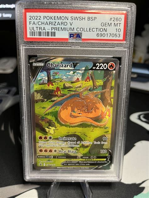 Pokemon TCG Charizard V ALT ART Ultra Premium Collection SWSH260 PSA 10