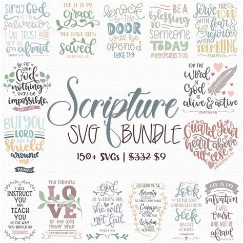 Bible Verse SVG Files Silhouette Cameo