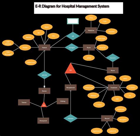 Designing an Effective Hospital Management System ER Diagram