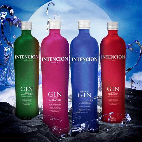 Gin Intencion Sabor Morango 900 Ml Bebidas BH Delivery ZapVendas