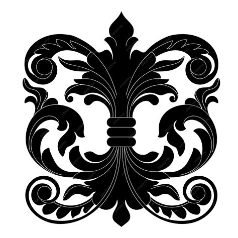 Fleur De Lis Border Clip Art Black And White Floral