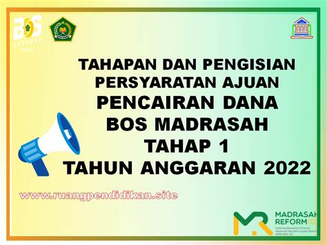 Tahapan Penting Dalam Pengajuan Pencairan Dana Bos Madrasah Tahap