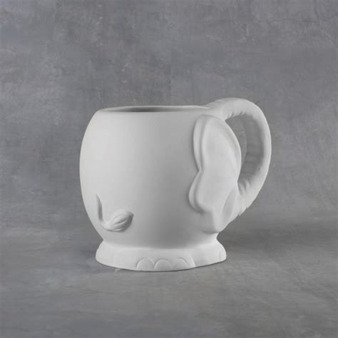 Ready to paint ceramic bisque elephant mug