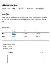 Comprehension Quiz Asl Pdf Comprehension Quiz Due Jul