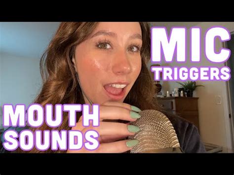 ASMR Mouth Sounds Fast Aggressive Mic Triggers Mic Scratching