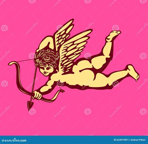 Cupid Angel Of Love Silhouette Symbol Of Love Valentines Day Clip Art