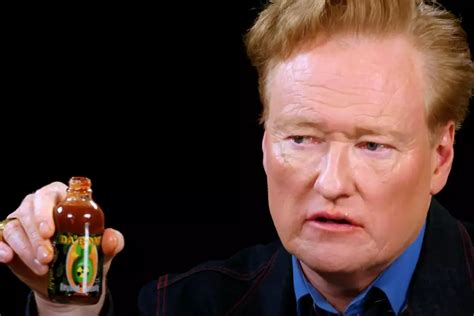 Conan Obriens Chaotic Appearance On First We Feasts Hot Ones Is