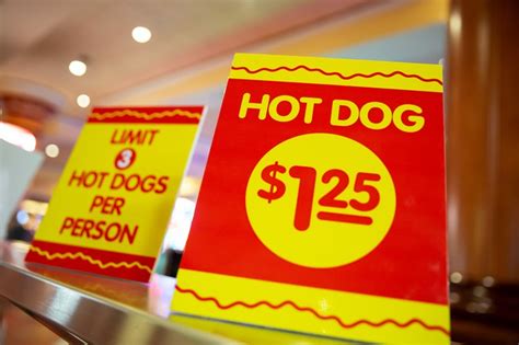 SouthPoint's Chicago Hot Dog Cart - A sign for $1.25 Vienna Beef ...