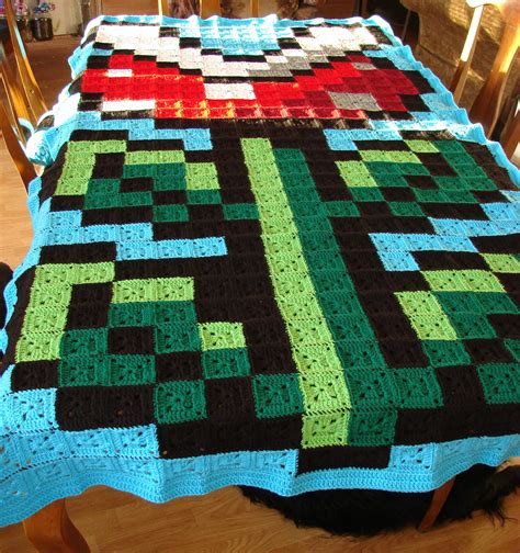 Minecraft Crochet Blanket Pattern C2c Creeper Blanket Artofit