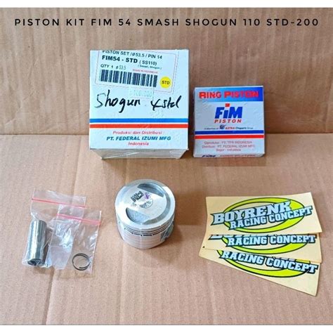 Jual Piston Kit Seher Kit Fim Suzuki Smash Shogun Shogun