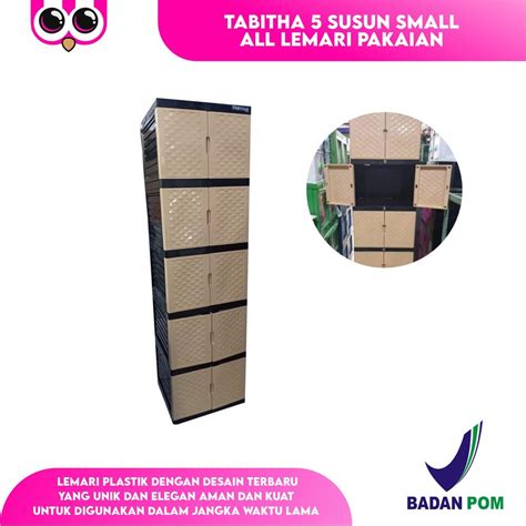 Jual Tabitha Susun Small Lemari Pakaian Plastik Serbaguna Almari