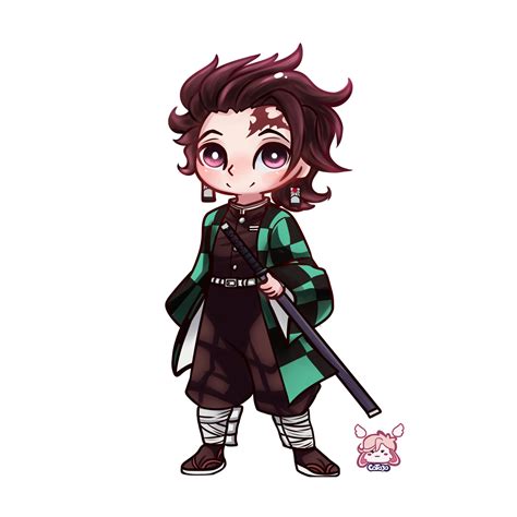 Artstation Tanjiro Kamado Chibi