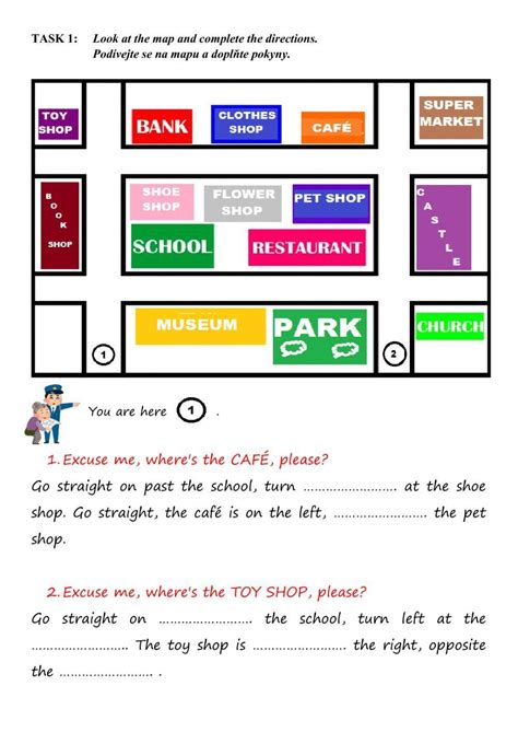 Chit Chat 2 Unit 4 Giving Directions Street Maps Worksheet